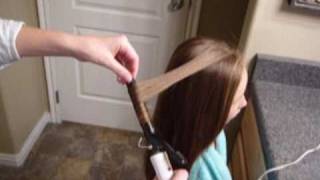 How to curl hair curling iron ringlets [upl. by Melvyn]