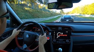 Honda Civic Type R vs Porsche 718 Cayman GTS  Nürburgring Nordschleife 24102021 [upl. by Isador]