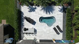 San Juan Fiberglass Montreal Spa and Gorgeous Backyard In South Florida [upl. by Horatio]