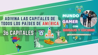 Adivina las CAPITALES DE AMÉRICA 🧠 ¿Cuántas CAPITALES Reconoces  Test Geografía  PlayQuiz Trivia [upl. by Eiroj]