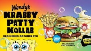 Wendys Commercial 2024  USA • The Krabby Patty Kollab [upl. by Alekat]