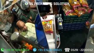 Chickpeas snacks Packing Machine in India by SS packaging machine [upl. by Ashlen943]