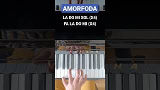 Amorfoda piano fácil pianotutorial piano viral shorts [upl. by Marden]