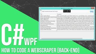 C How To Create A Webscraper  Back End Source Code [upl. by Kipp]