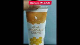 Forever Aloe propolis cream benefits short video FLP india l [upl. by Anauqaj]