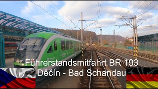 Führerstandsmitfahrt BR 193 Grenzverkehr Tschechien  Deutschland in der sächsischen Schweiz [upl. by Nunciata]