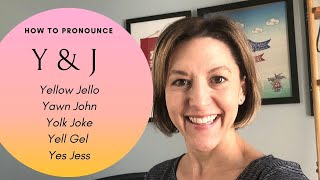 Y and J English Pronunciation YELLOW JELLO  YAWN JOHN  YOLK JOKE  YELL GEL  YES JESS  english [upl. by Rahs]