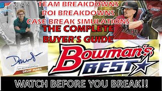 2023 Bowmans Best Baseball  Buyers Guide Investment Info amp Case Break Simulations [upl. by Artkele]