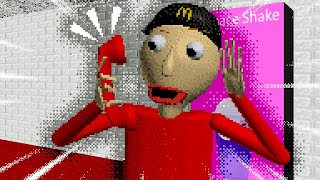 BALDI WORKS AT MCDONALDS  Baldi’s Basics MOD [upl. by Leshia]