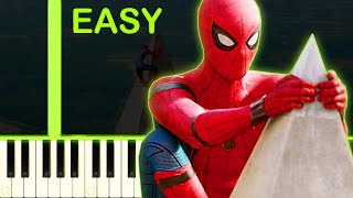 WASHINGTON MONUMENT SCENE  SpiderMan Homecoming OST  EASY Piano Tutorial [upl. by Kera]