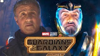 FIRST LOOK at Sylvester Stallone as StarHawk  Stakar Ogord in Guardians of the Galaxy Vol 3 [upl. by Dranyam]