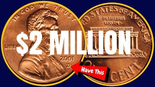 quotUnbelievable 2001 Penny Sells for 1 Million at Auctionquot  MOST EXPENSIVE 1 PENNY Looks For This [upl. by Seften]