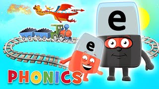 Phonics  Learn to Read  The Letter E  Journey Through the Alphabet  Alphablocks [upl. by Dyrrej]