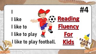 Basic English Reading for Kindergarten  Fluency Reading  Reading Tutorials For Kids  4 [upl. by Nohs770]