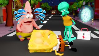 Oh No Spongebob please come on  Doctor Squidward is here Sad story Spongebob 3D Cartoon [upl. by Corron334]