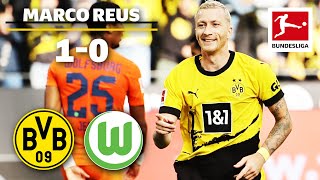 Reus Scores Decisive Team Goal for BVB  Dortmund vs Wolfsburg  10 [upl. by Nanete619]