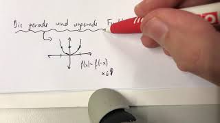 Gerade und ungerade Funktionen kurz erklärt [upl. by Bonne954]