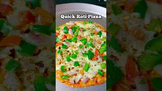 🌻Quick Roti Pizza Recipe🌿❤️✨Turn your leftover rotis into a cheesy crispy pizza😍 ytshorts recipe [upl. by Nanerb]