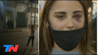 El momento en el que la policía le dispara a una chica que pidió Justicia por Úrsula habla Nerina [upl. by Tham183]