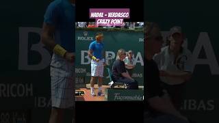 Nadal  Verdasco Crazy Point [upl. by Ennair583]