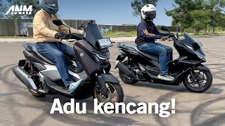 Yamaha NMAX Turbo vs Honda PCX 160  Ternyataaa [upl. by Kei]