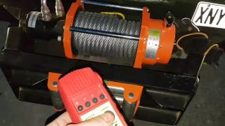 Volvo C304 6x6 Hydraulic winch rope spooling [upl. by Adlar]