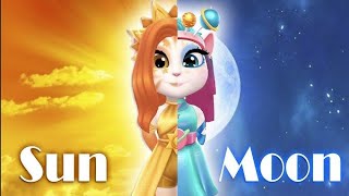 MOON VS SUN  MY TALKING ANGELA 2 [upl. by Stevena]