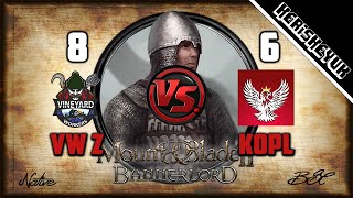 VW Zinfandel v KoPL BNL Official  Mount and Blade 2 Bannerlord Div C [upl. by Iline]