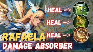 ENEMIES WASTE THEIR SKILLS BUT CANT KILL RAFAELA  RAFAELA BEST BUILD 2024  MOBILE LEGENDS [upl. by Ardy]