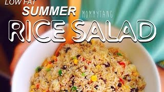 quotNO FRIEDquot Asian Flavored Rice amp Quinoa Salad Recipe HCLF [upl. by Ynaffets681]