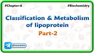 Chapter 6  Lipids  Classification amp Metabolism Of lipoprotein Part 6  Hindi [upl. by Femmine590]