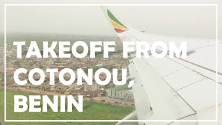 Takeoff from Cotonou Benin COODBBB [upl. by Eimarej]