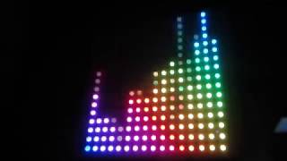 INTERACTIVE LED TABLE 16x16  SPECTRUM ANALYZER [upl. by Lazar]