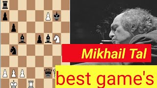 E Geller vs Mikhail Tal Tal best sacrifices Tal chess board gameTal all best gamestal chesstal [upl. by Okechuku149]