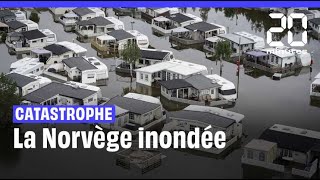 Inondations en Norvège  Des milliers dévacués et une centrale submergée [upl. by Zacharias]