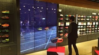 Future Retail NIKE Flagship Store  Interactive Digital Media [upl. by Enyr]