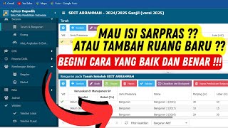 Cara Isi Sarpras Dapodik 2025  Mudah [upl. by Phippen515]