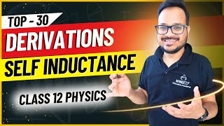 Self Inductance of Long Solenoid Derivation  Class 12 Physics Most Important Topics CBSE 2024 [upl. by Laddie]