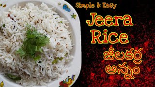 Jeera Rice  Cumin Rice  జీలకర్ర రైస్  Easy lunch box recipe [upl. by Bone]