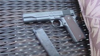 Tokyo Marui Colt m1911 shooting [upl. by Cirre]