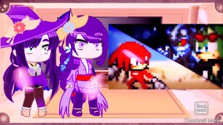 🪄✨💙genshin Impact react to Knuckles vs scourge and Mephilles🪄✨🩵 [upl. by Shetrit]