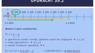 Samengestelde interest  contante waarde van gelijkblijvende renten MampO vwo [upl. by Mat690]