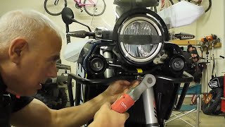 Husqvarna Norden 901 Expedition Crosspro Crash Bar Installation 399 [upl. by Adnuhsed]