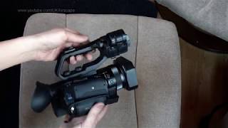 Sony HXRNX80 4K camcorder unboxing [upl. by Halilak339]