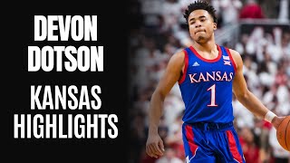 Devon Dotson Official Kansas Jayhawks Highlights [upl. by Kean]