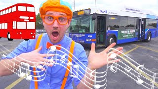 Blippi Bus Song  Geckos Garage Songs  Childrens Music  Vehicles For Kids [upl. by Trebma]