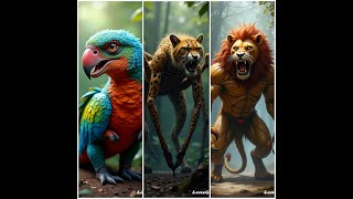 hybrid animals reels  how to make animal fusion video  creative ai art  viral edits [upl. by Clercq]