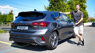 New Ford Focus Hybrid ST Line Vignale Review 2023 [upl. by Drallim]