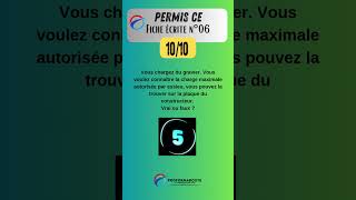 Permis CE  Fiche écrite 06 question 10 quiz questionnaire [upl. by Nedia574]