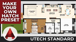 Mastering AutoCAD Create a Floor Hatch Preset in Minutes  Utec Standard [upl. by Yesmar108]